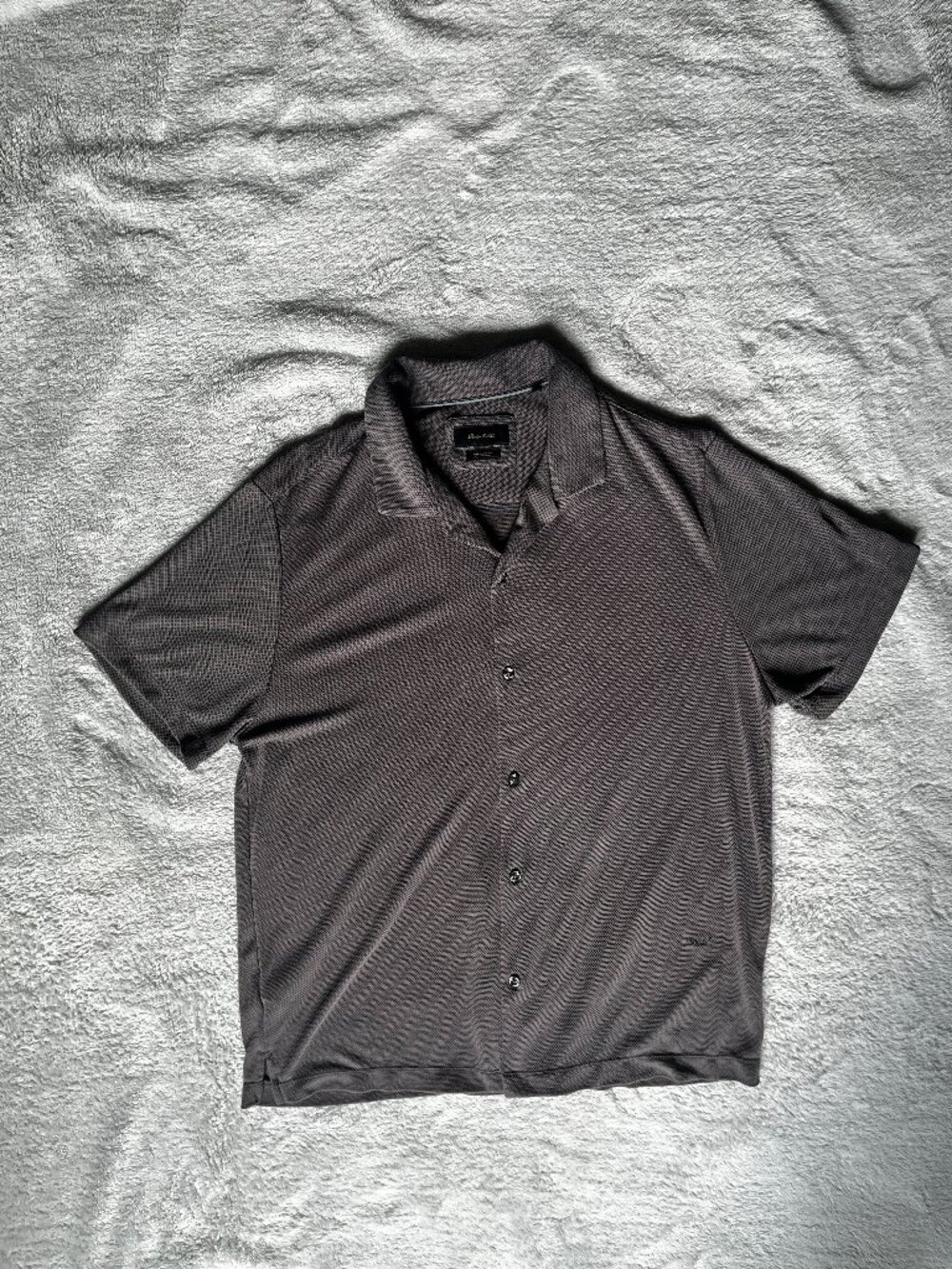 Porter & Ash Short Sleeve Button-Up Shirt XL Modal Blend